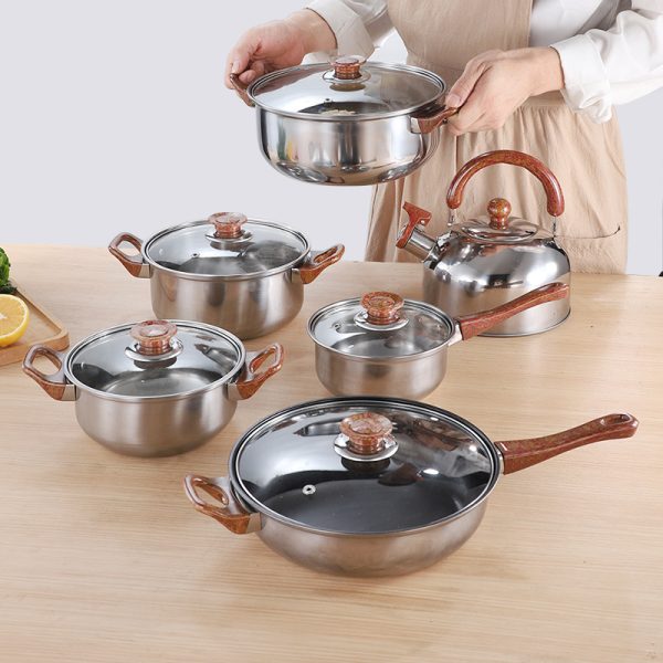 Stainless steel 12-piece cookware set - Image 3