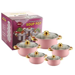 HDMY10P Stainless Steel Colorful Cookware Sets
