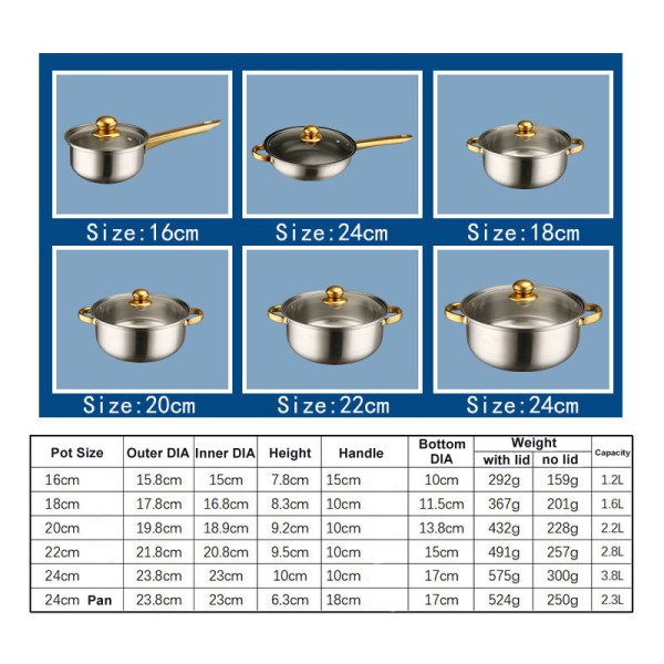 HD1869MY 12 Pcs Set Cooking Soup Pot Cookware With Non Stick Fryer Pan - Image 3
