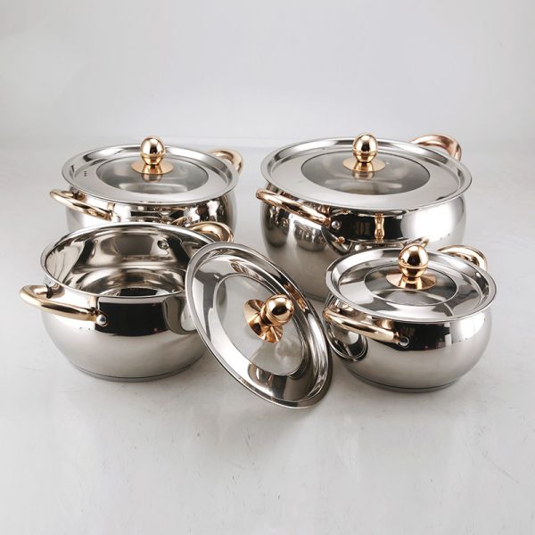 Cooking Pots Set Factory Supplying 12 pcs Cookware Drum-shaped Soup Pot - Image 5