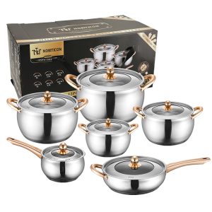 drump-shaped pots sets