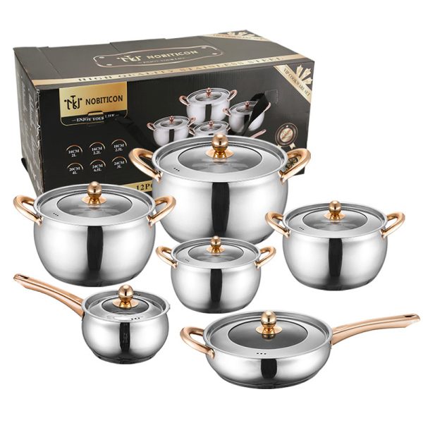 drump-shaped pots sets