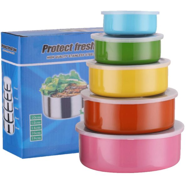 5 colors and 5 size food box