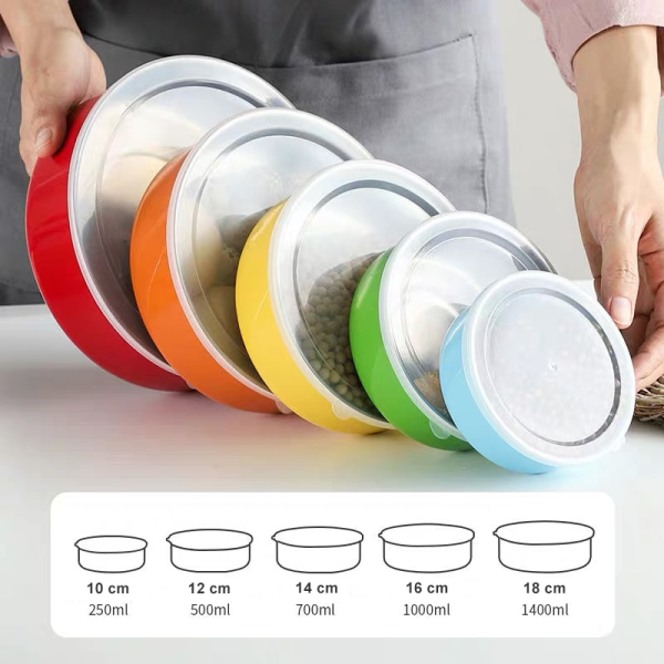 capacity of each size